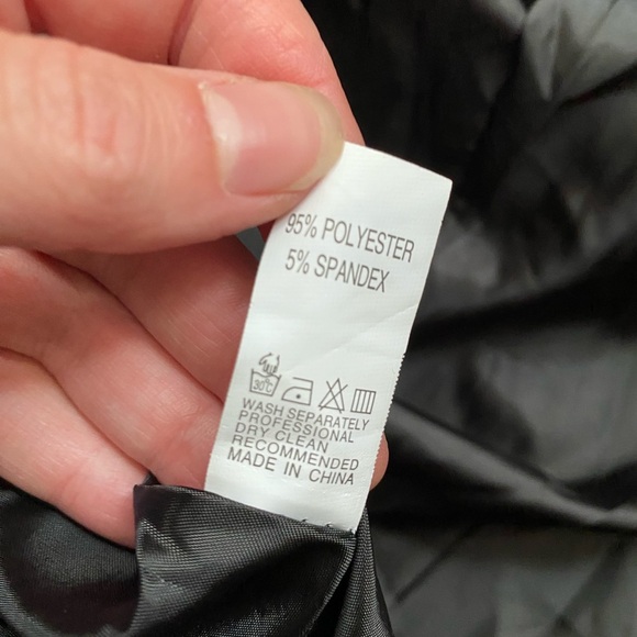 Black‎ Double-Breasted Women's Princess Pea Coat with Fur Trim Size Medium - Picture 5 of 6